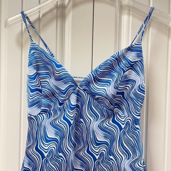 Forever 21 Psychedelic Print Mini Dress Blue – XS - Picture 6 of 16